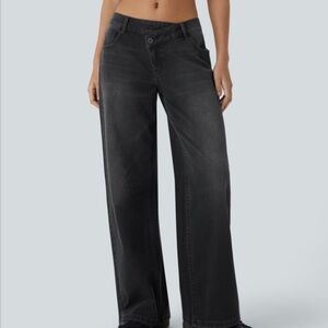 HALARA Women's Black Flare & Wide Leg Jeans
